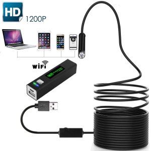 WIFI Endoskooppi 1200p johdolla Vesitiivis 3.5m-10m