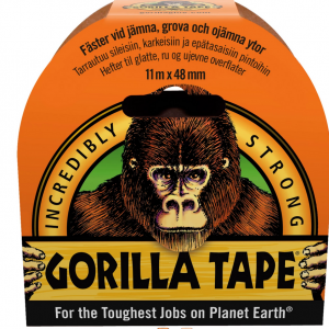 Gorilla Teippi Musta 11m / 32m