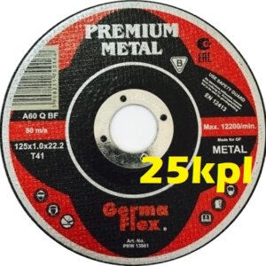 Katkaisulaikka 125mmx1.0mm Germa Flex 25kpl