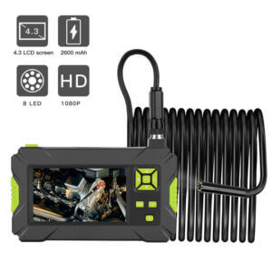 Endoskooppi 4.3'' näytöllä HD 1080P Vesitiivis, Muistikortti + lukija