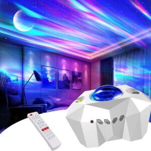 Aurora LED-revontuli - ja tähtitaivas projektori BT-kaiuttimella