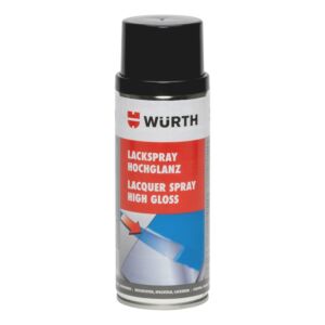Musta Kiiltävä spraymaali WURTH 400ml