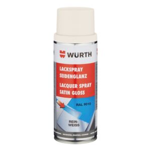 Valkoinen puolikiiltävä spraymaali WURTH 400ml